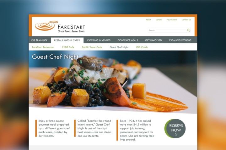 Nonprofit Website for FareStart