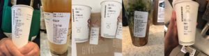 Starbucks labels in 2019