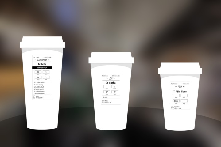 Starbucks Drink Label Research & Redesign